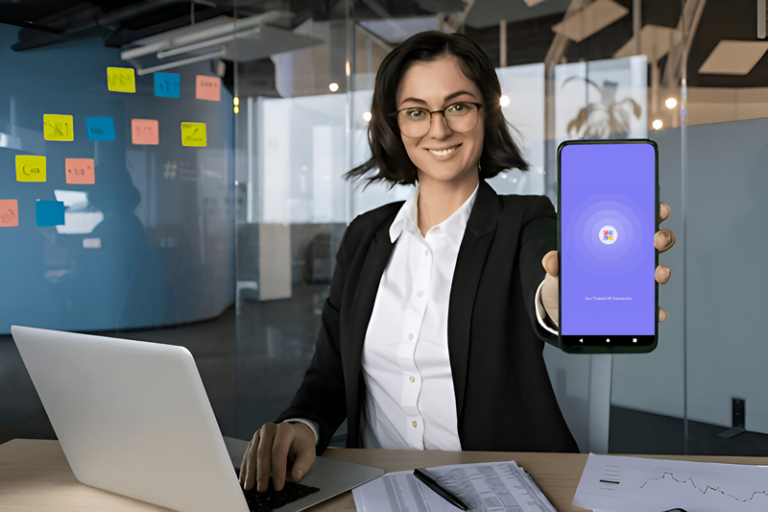 Professional with mobile app